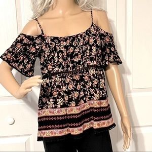 PATRONS of PEACE Black Ladies Blouse